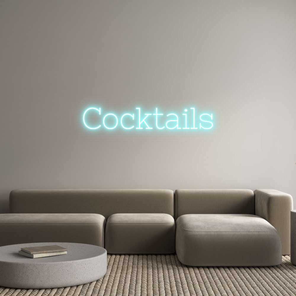 Individuelles Neon: Cocktails