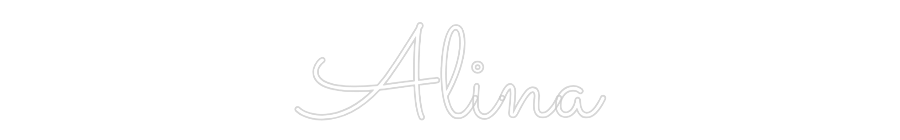Individuelles Neon: Alina