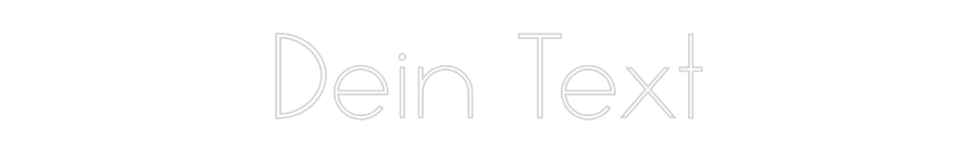 Individuelles Neon: Dein Text