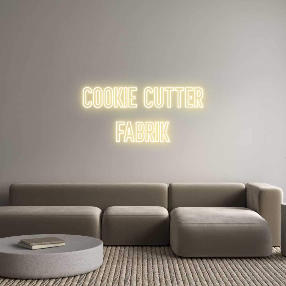 Individuelles Neon: Cookie Cutter...