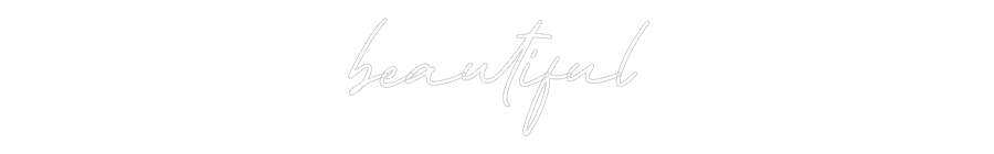 Individuelles Neon: beautiful
