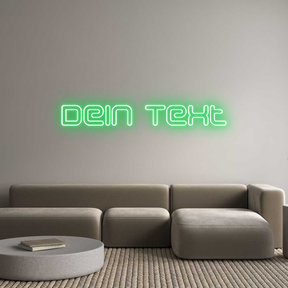 Individuelles Neon: Dein Text