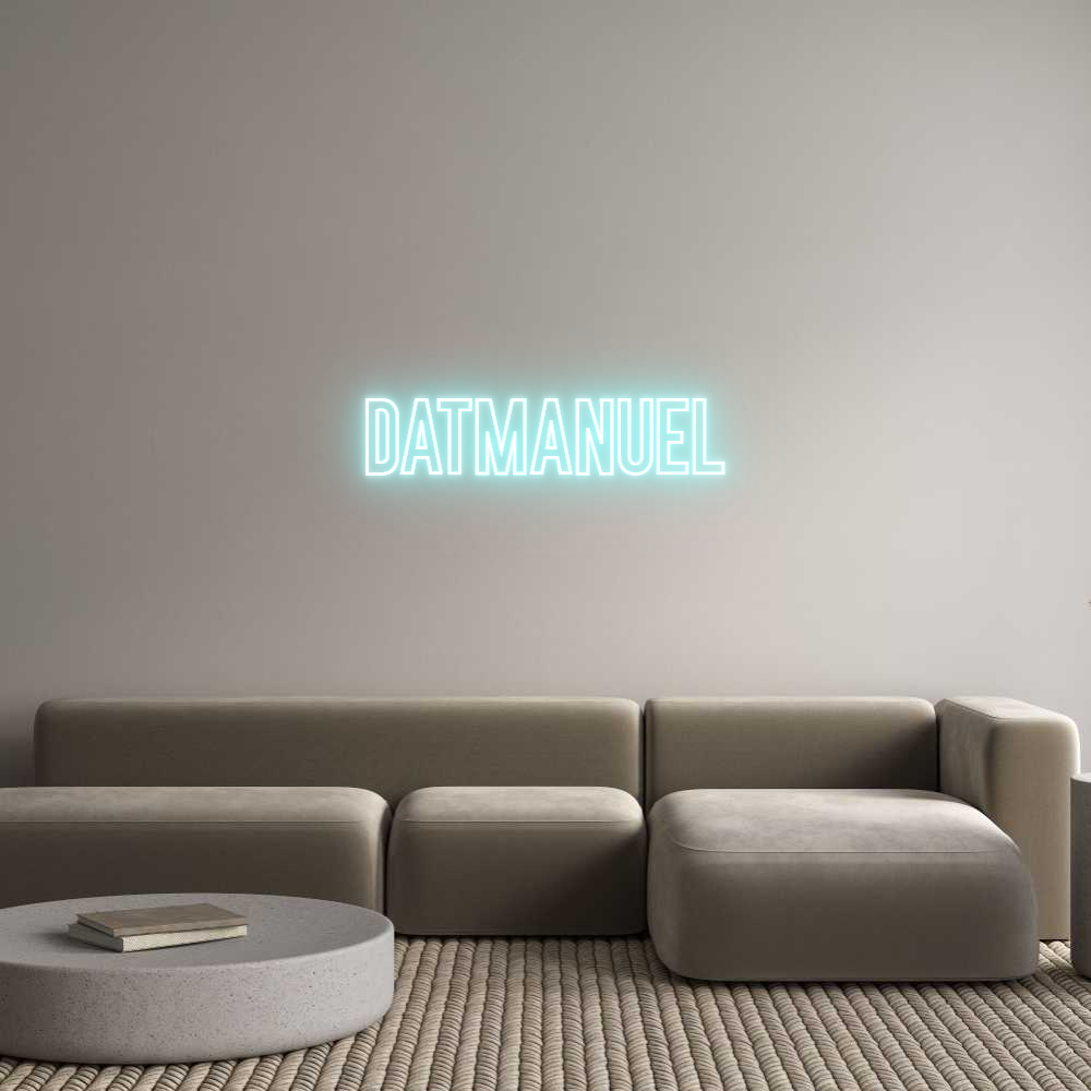Individuelles Neon: DATMANUEL
