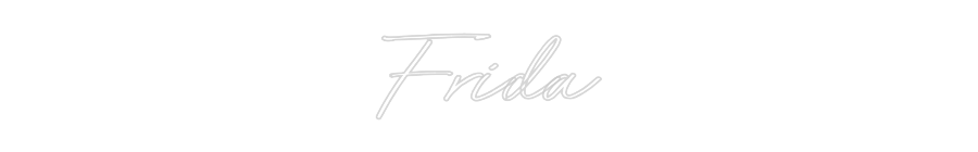 Individuelles Neon: Frida
