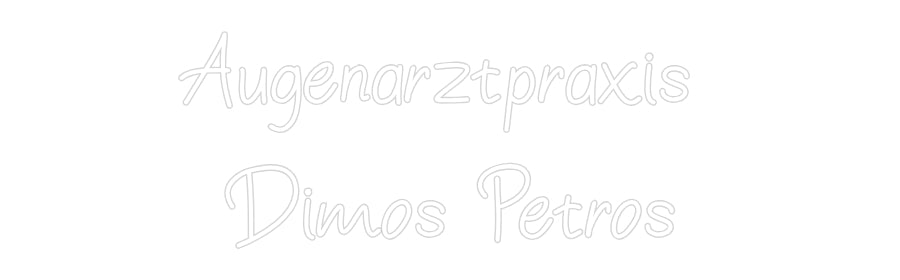 Individuelles Neon: Augenarztprax...