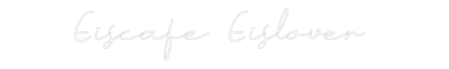 Individuelles Neon: Eiscafe Eislo...