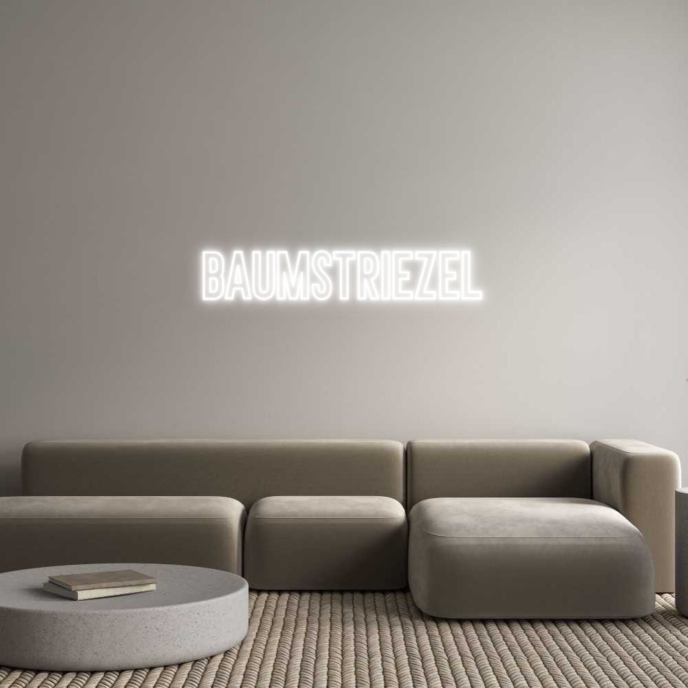 Individuelles Neon: Baumstriezel
