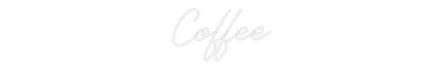 Individuelles Neon: Coffee