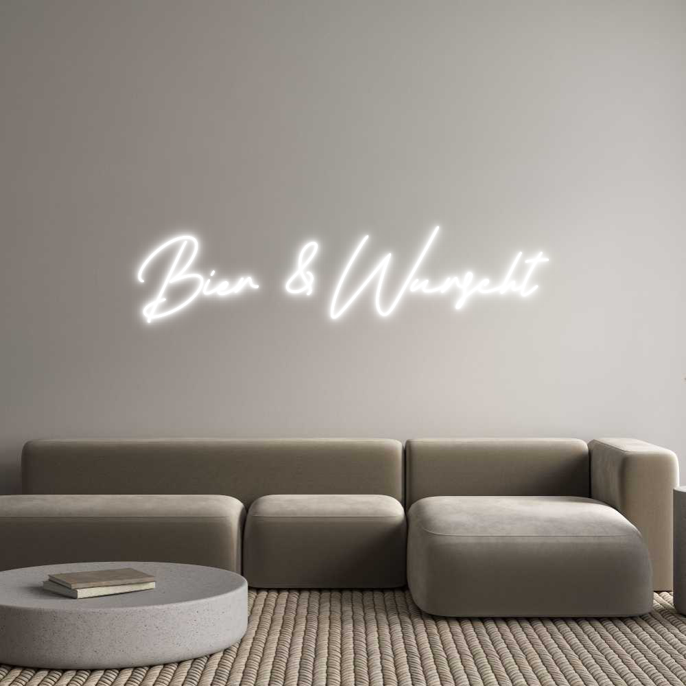 Individuelles Neon: Bier & Wurscht