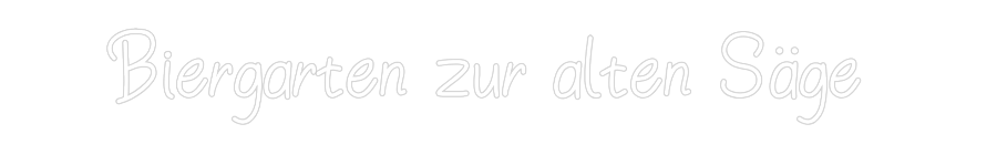 Individuelles Neon: Biergarten zu...