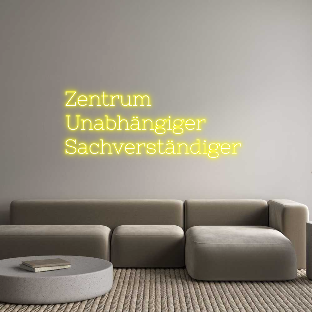 Individuelles Neon: Zentrum
Unab...