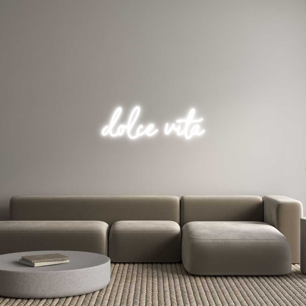 Individuelles Neon: dolce vita