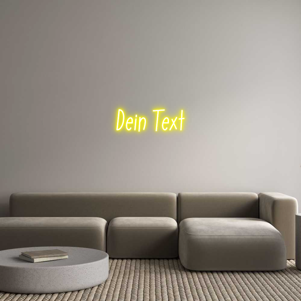 Individuelles Neon: Dein Text