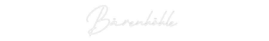 Individuelles Neon: Bärenhöhle