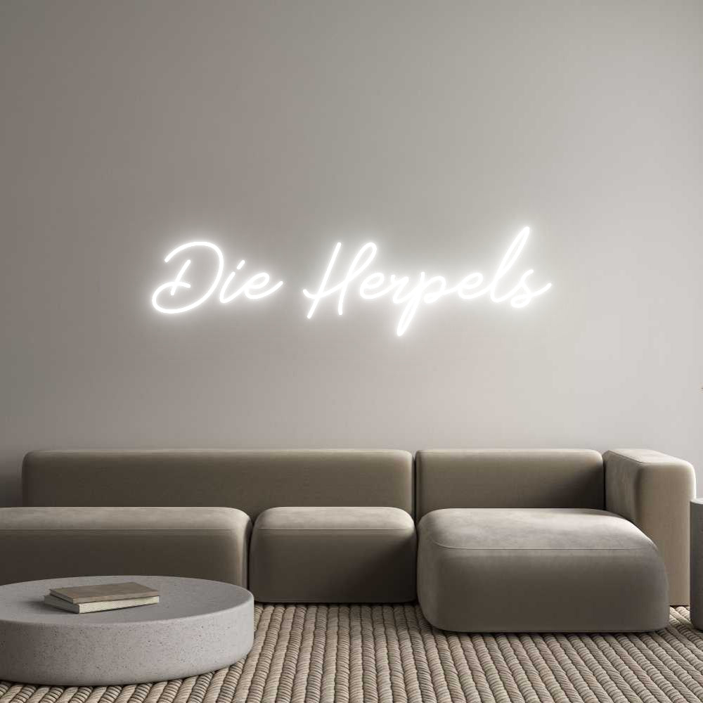 Individuelles Neon: Die Herpels