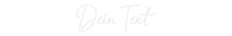 Individuelles Neon: Dein Text