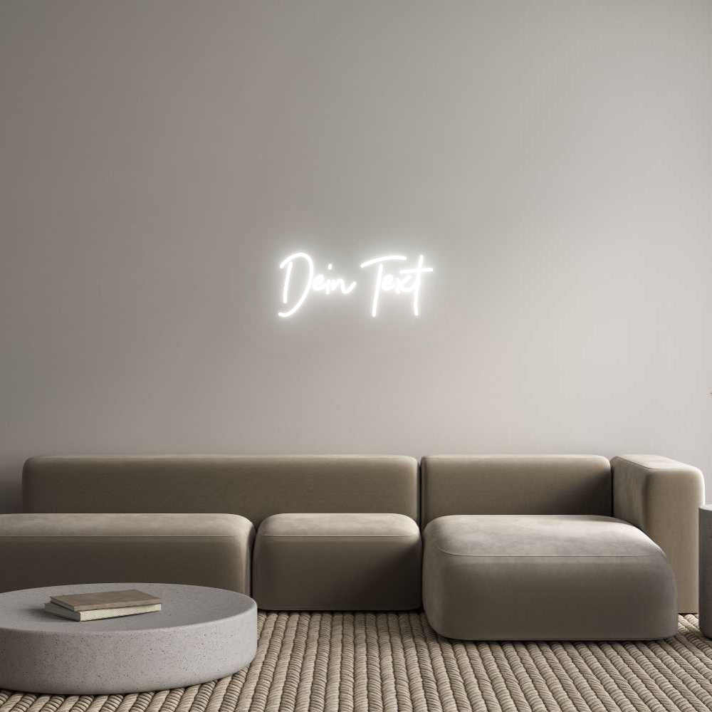 Individuelles Neon: Dein Text