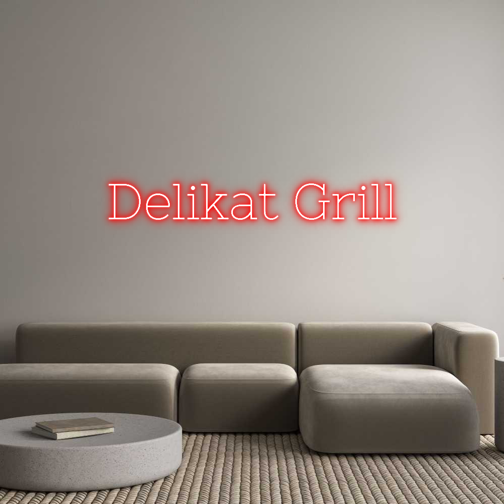 Individuelles Neon: Delikat Grill