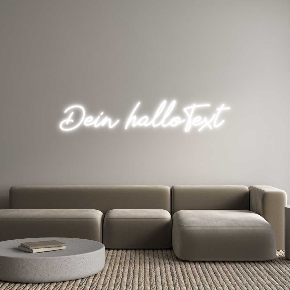Individuelles Neon: Dein halloText