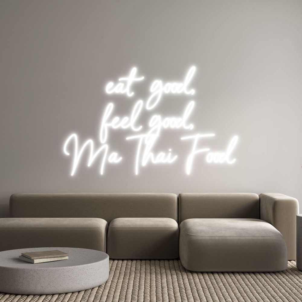 Individuelles Neon: eat good,
fe...