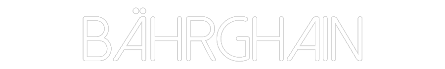 Individuelles Neon: Bährghain