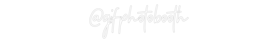 Individuelles Neon: @gifphotobooth