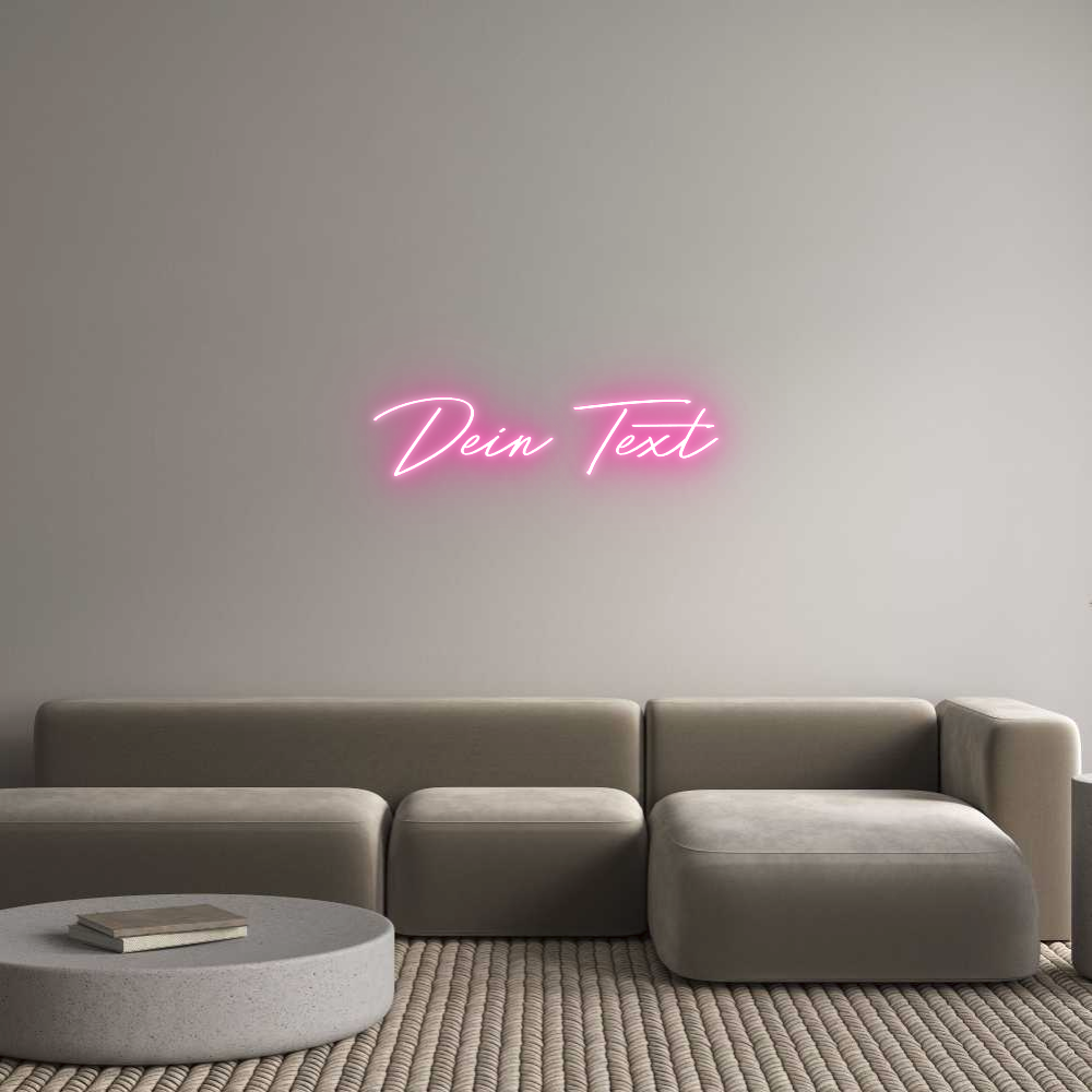 Individuelles Neon: Dein Text