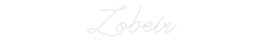Individuelles Neon: Zobeir