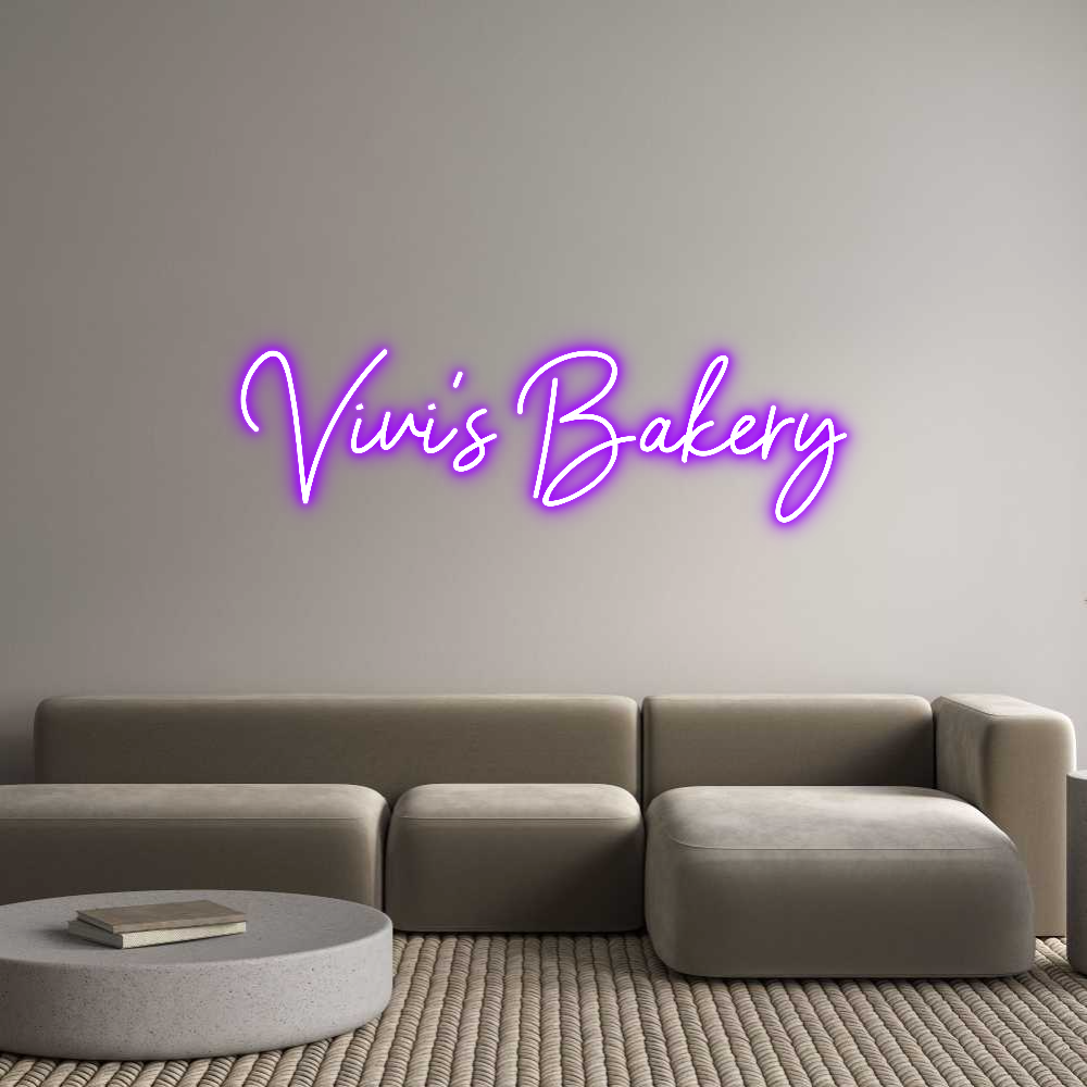 Individuelles Neon: Vivi's Bakery
