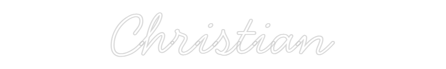 Individuelles Neon: Christian