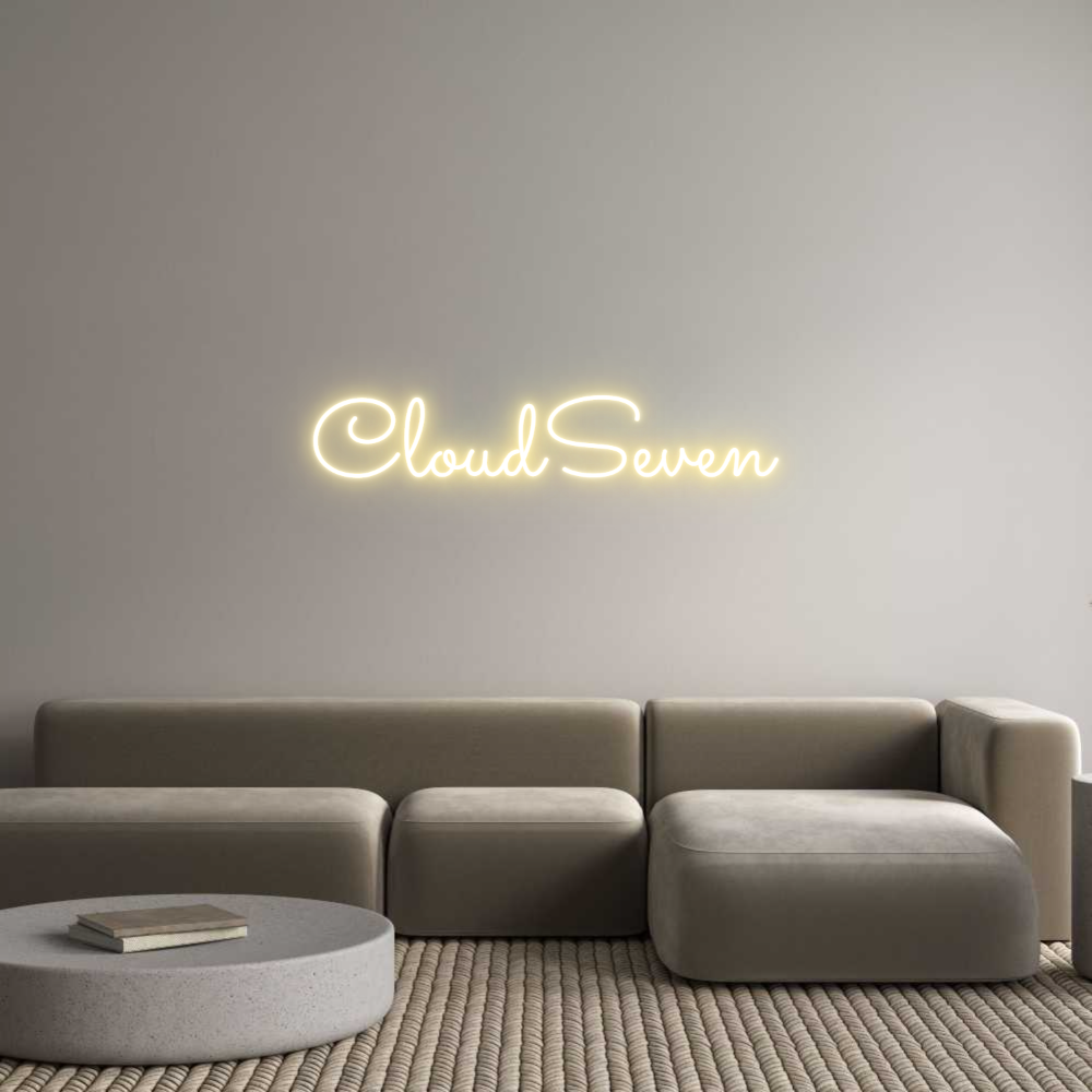 Individuelles Neon: CloudSeven