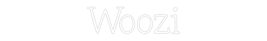 Individuelles Neon: Woozi