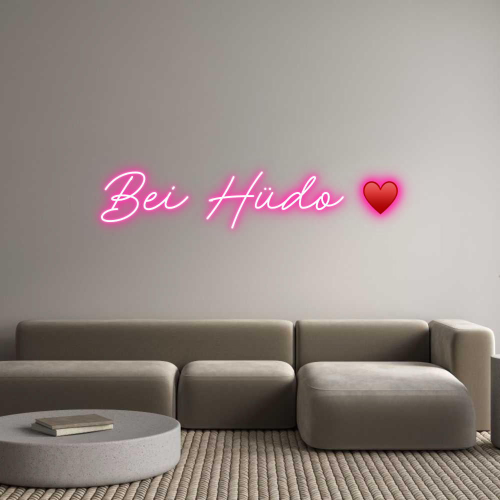 Individuelles Neon: Bei Hüdo ♥️
