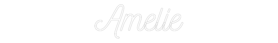 Individuelles Neon: Amelie