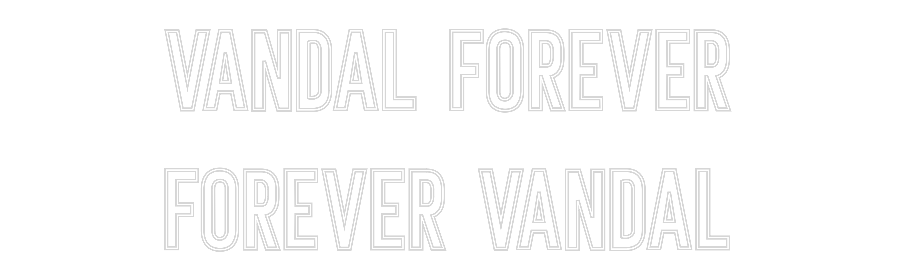 Individuelles Neon: VANDAL FOREVE...