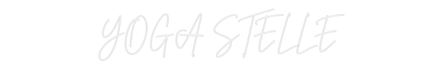 Individuelles Neon: YOGA STELLE