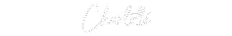 Individuelles Neon: Charlotte