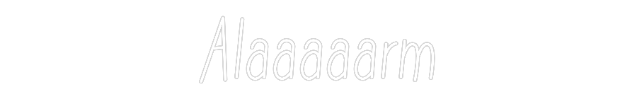 Individuelles Neon: Alaaaaarm
