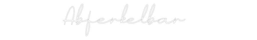 Individuelles Neon: Abferkelbar