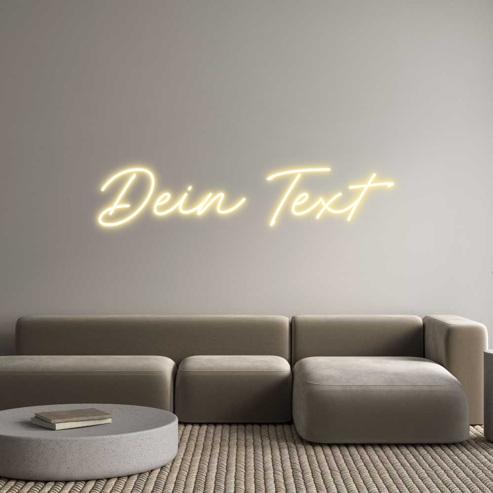 Individuelles Neon: Dein Text
