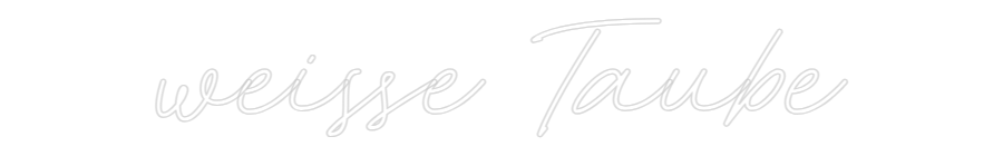 Individuelles Neon: weisse Taube