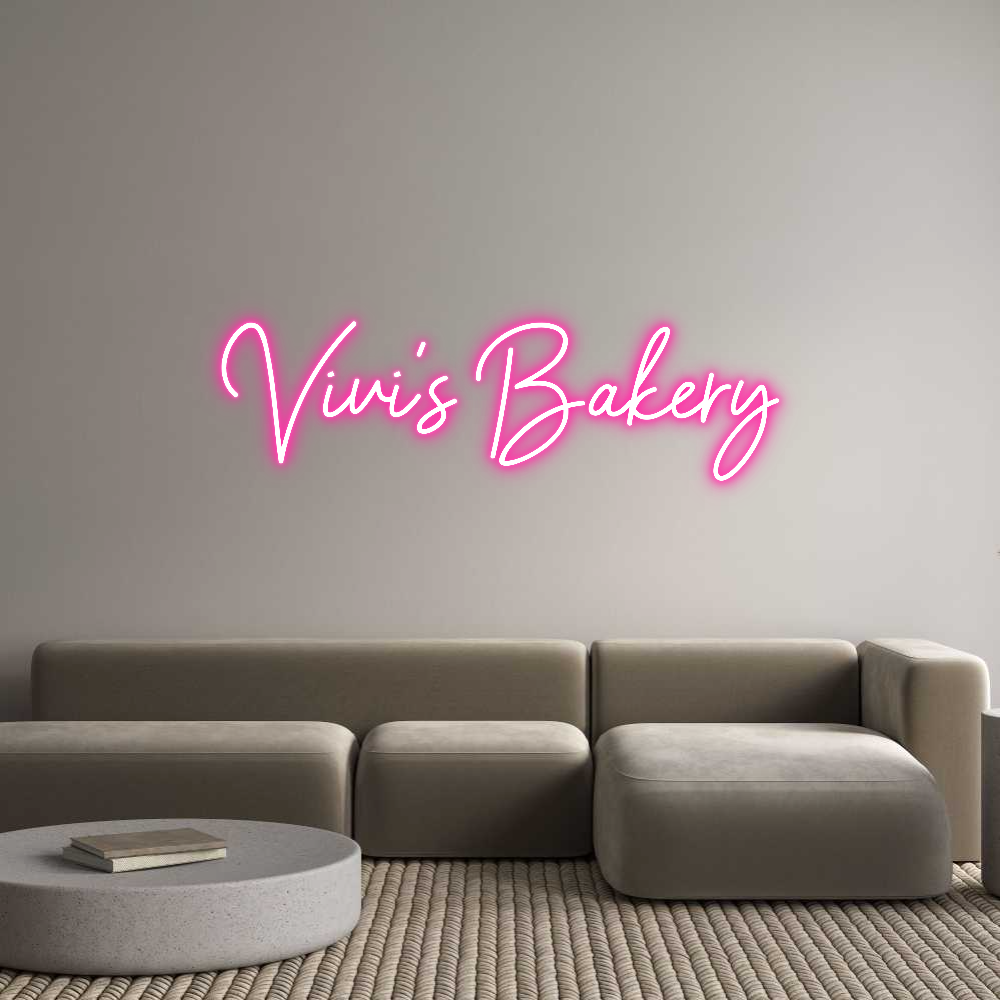 Individuelles Neon: Vivi's Bakery
