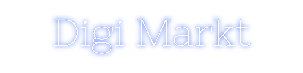 Individuelles Neon: Digi Markt