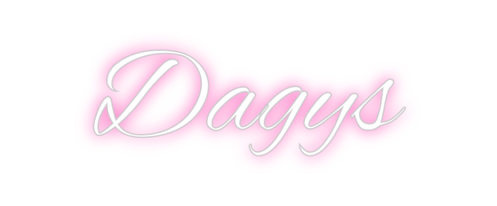 Individuelles Neon: Dagys