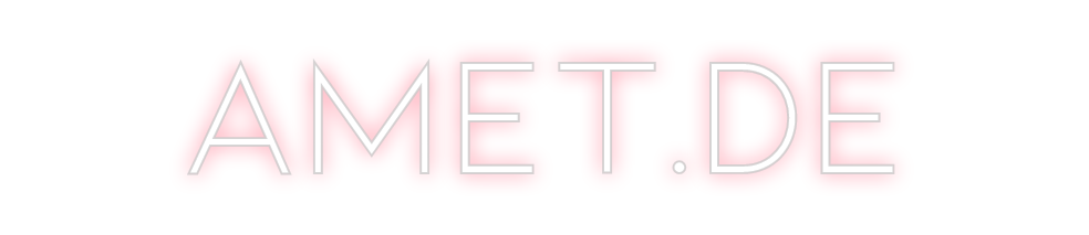 Individuelles Neon: amet.de
