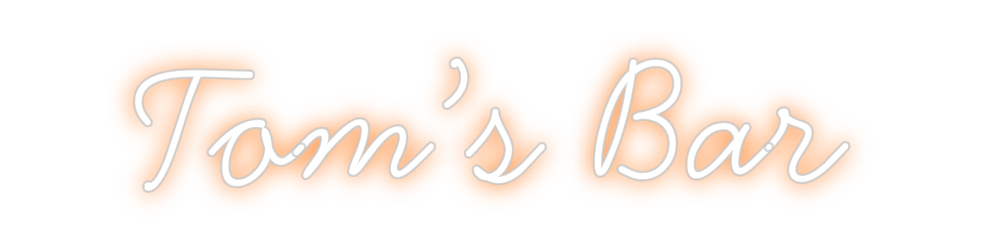 Individuelles Neon: Tom’s Bar