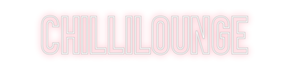 Individuelles Neon: Chillilounge