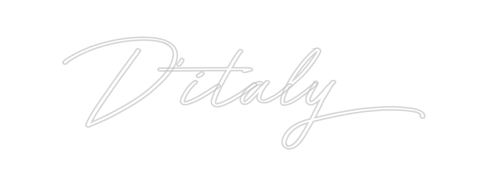 Individuelles Neon: D’italy