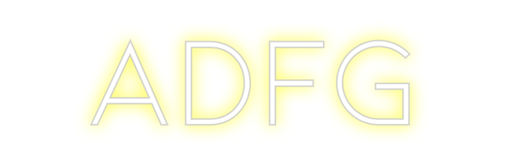 Individuelles Neon: ADFG