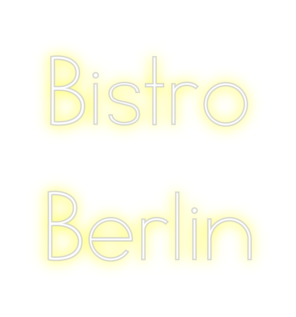 Individuelles Neon: Bistro
Berlin